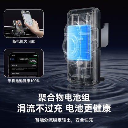 New Car Holder Dual-motor Electric Rotary Mobile Phone Holder Wireless Fast Charging Car Mobile Phone Holder